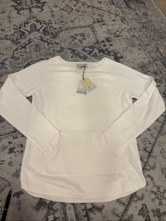 Barefoot Dreams Tops - NWT Barefoot Dreams CozyChic Lite White Pullover Tunic Sweater XS
